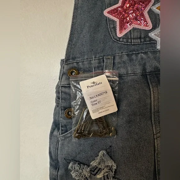 3/$10 🌼 Peacolate Children’s Overalls Dress - Picture 4 of 14